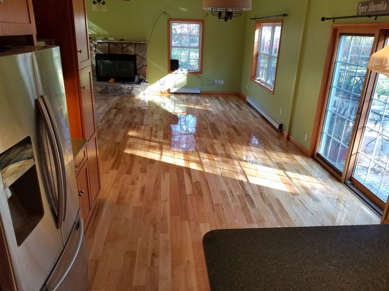 Refinished kitchen with island