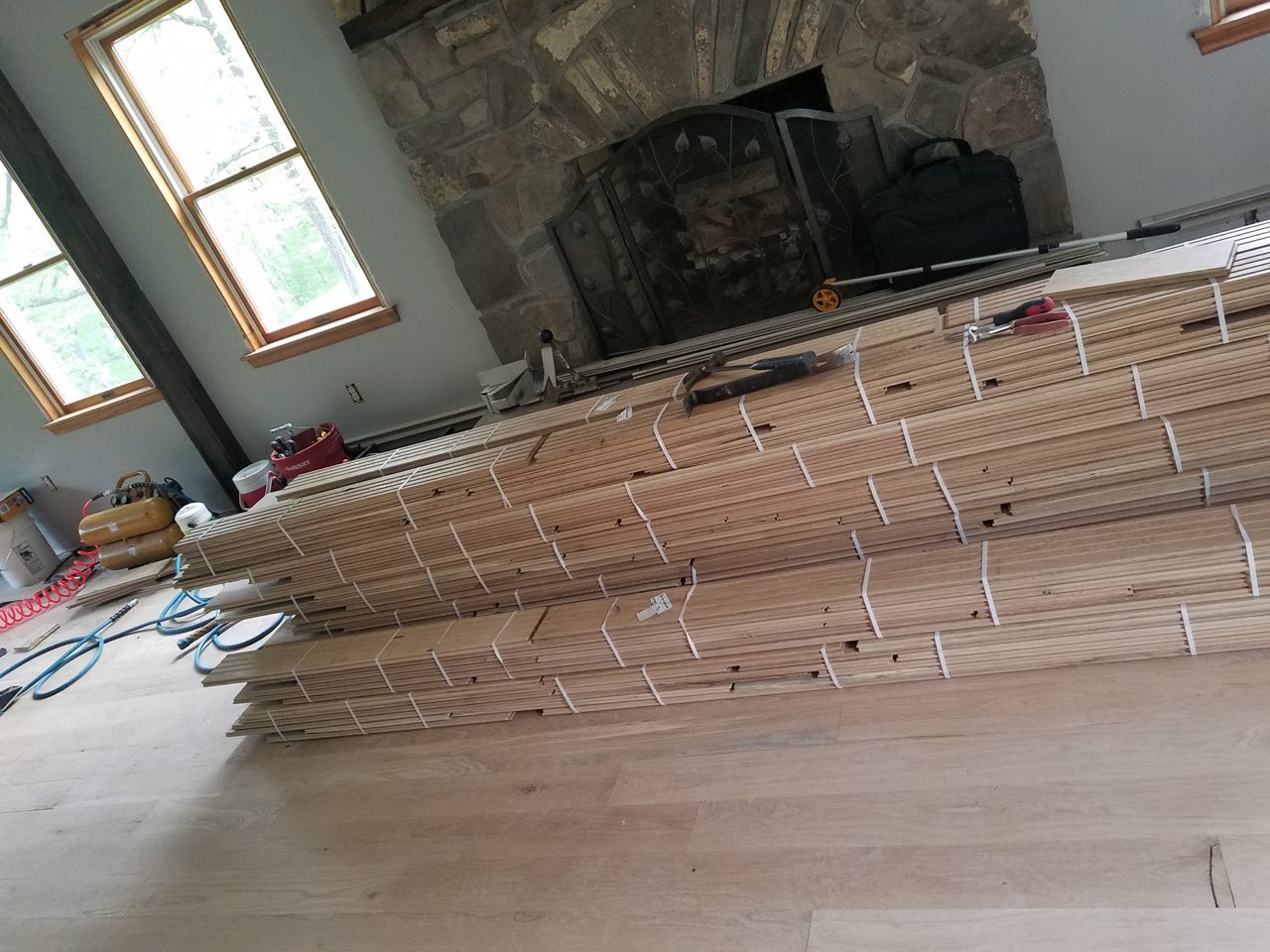 The same room before the new floor went in