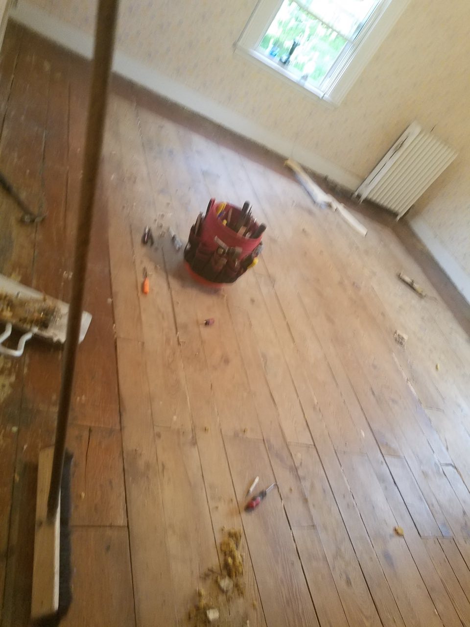 The same room before the new floor went in