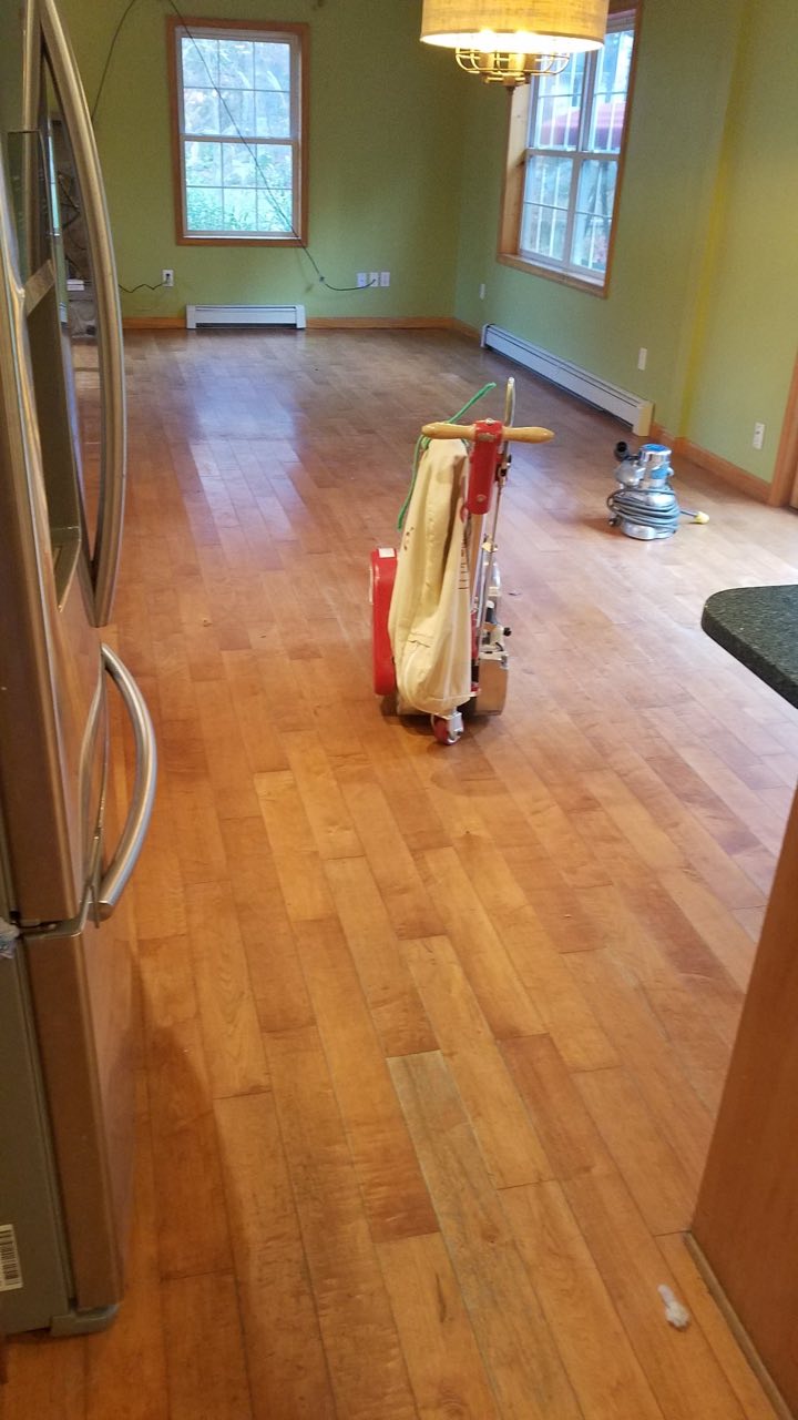 The same kitchen before refinishing