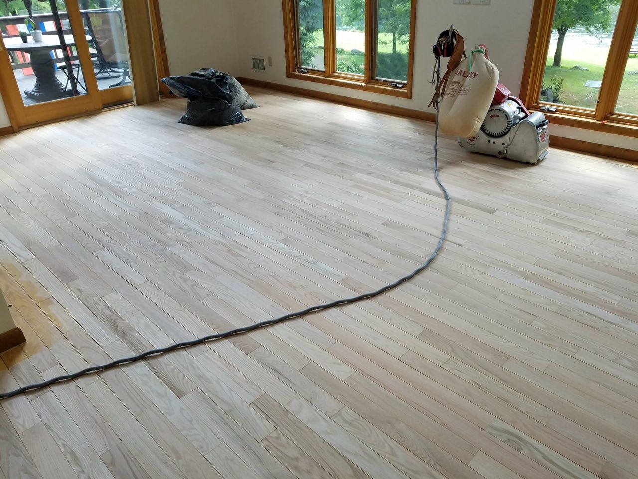 The same antique pine before restoration