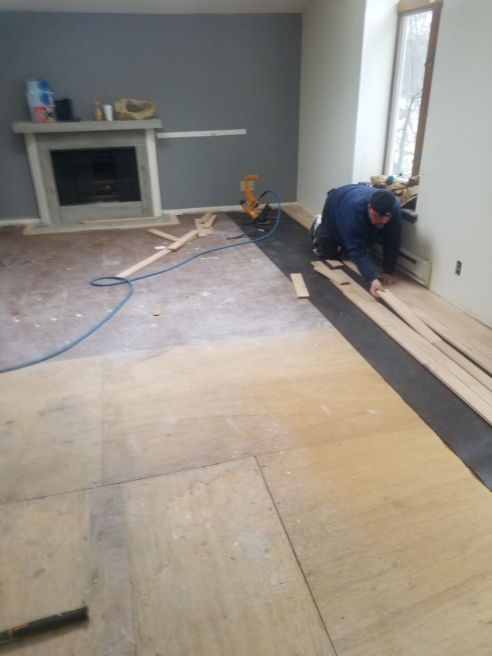 The same home before the new floor went in