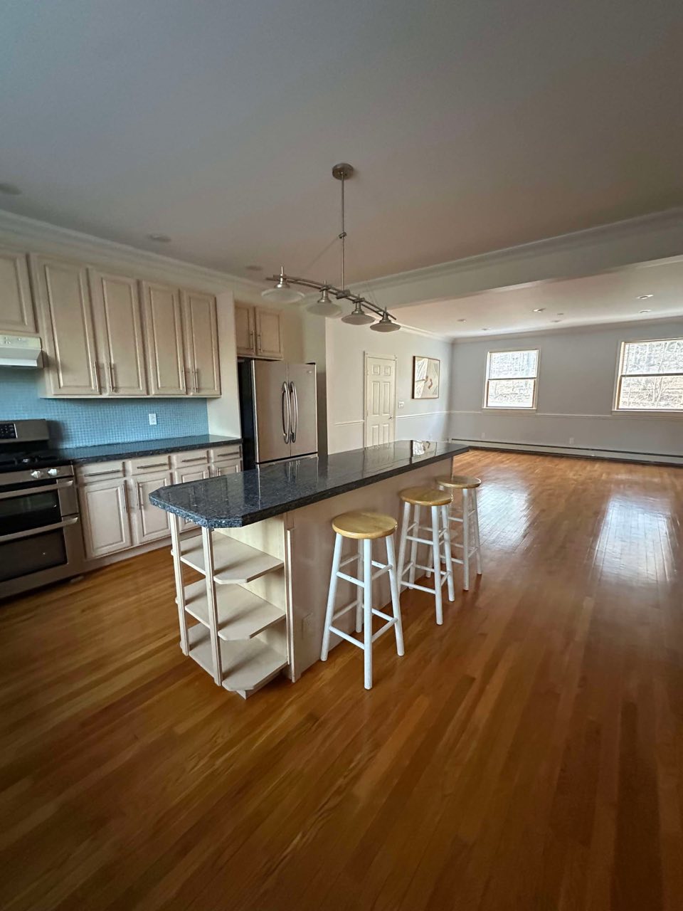 The same great room before the new floor went in