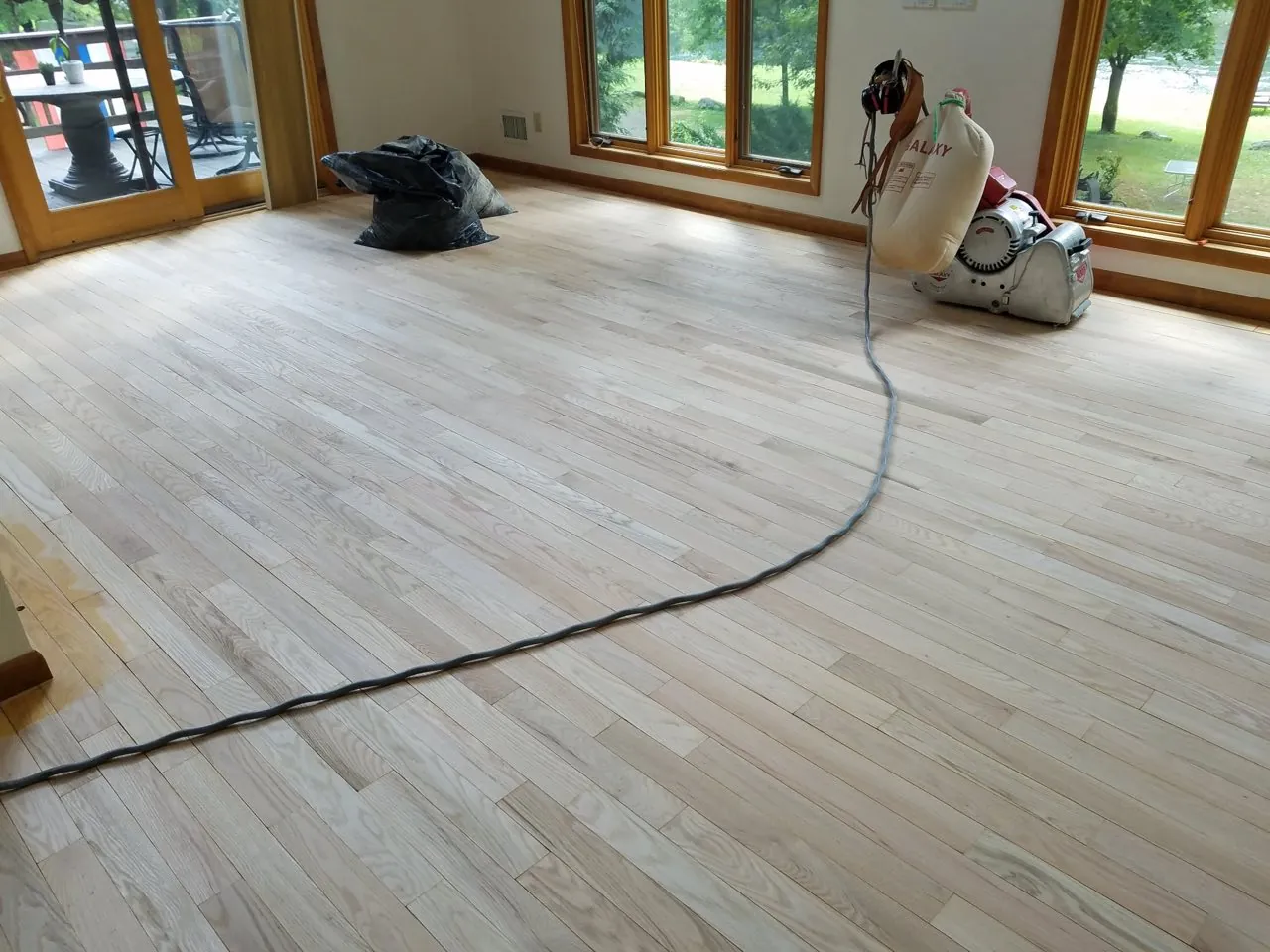 The floor before