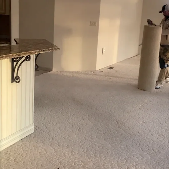The same floor before the work