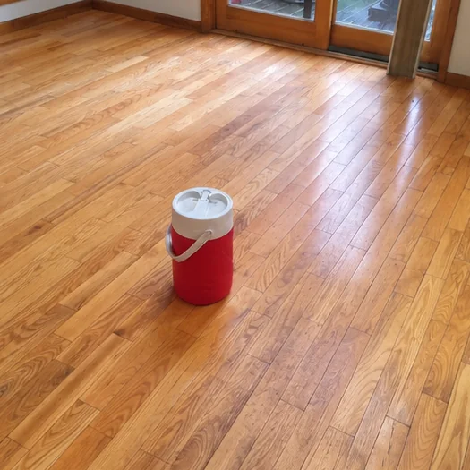 The same floor before the work