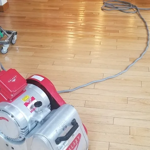 The same floor before the work