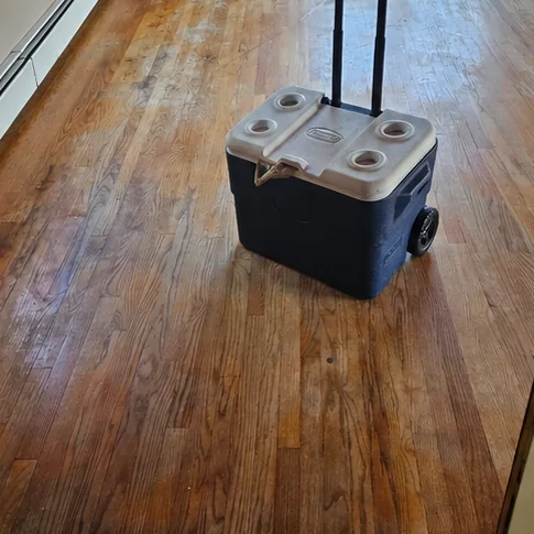The same floor before the work