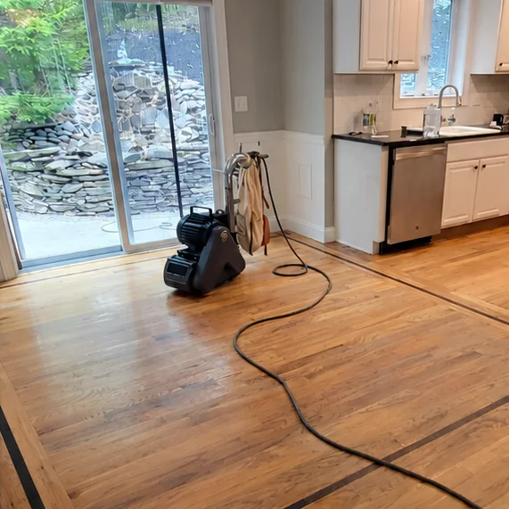 The same floor before the work