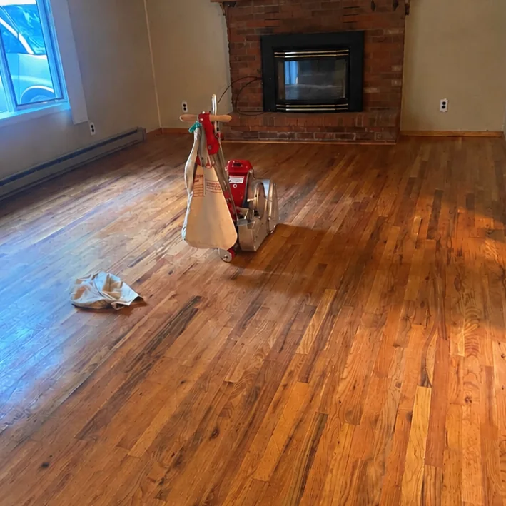The same floor before the work