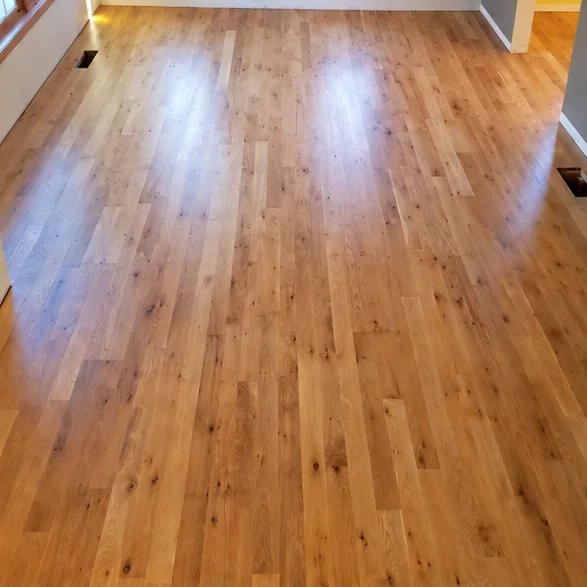 Character grade white oak, newly installed and finished