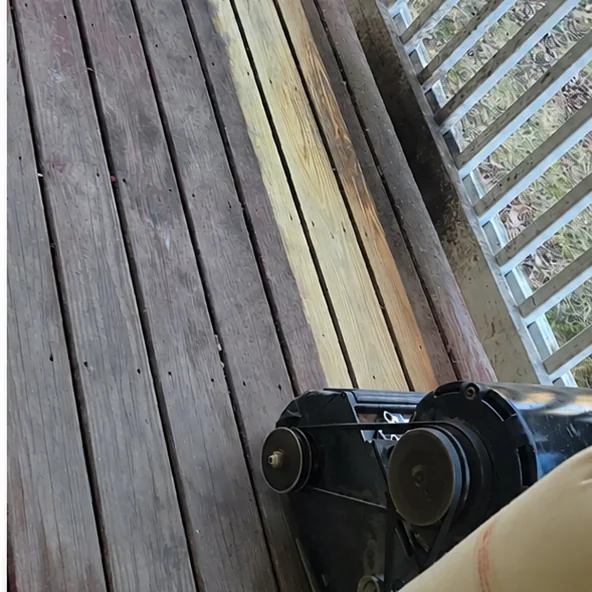 The same floor before the work