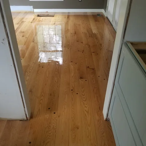 Wide plank floors restored