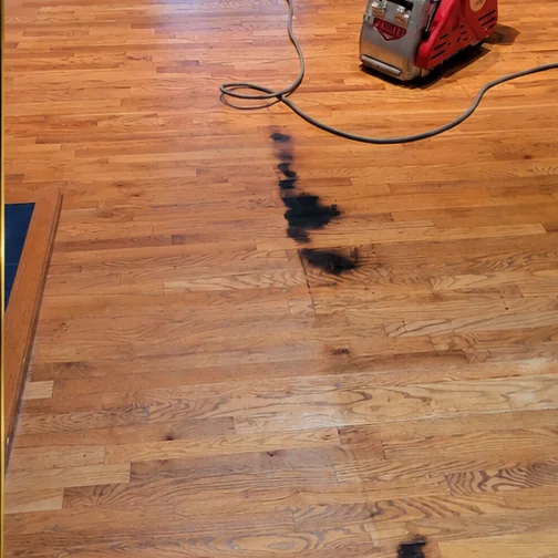 The same floor before the work